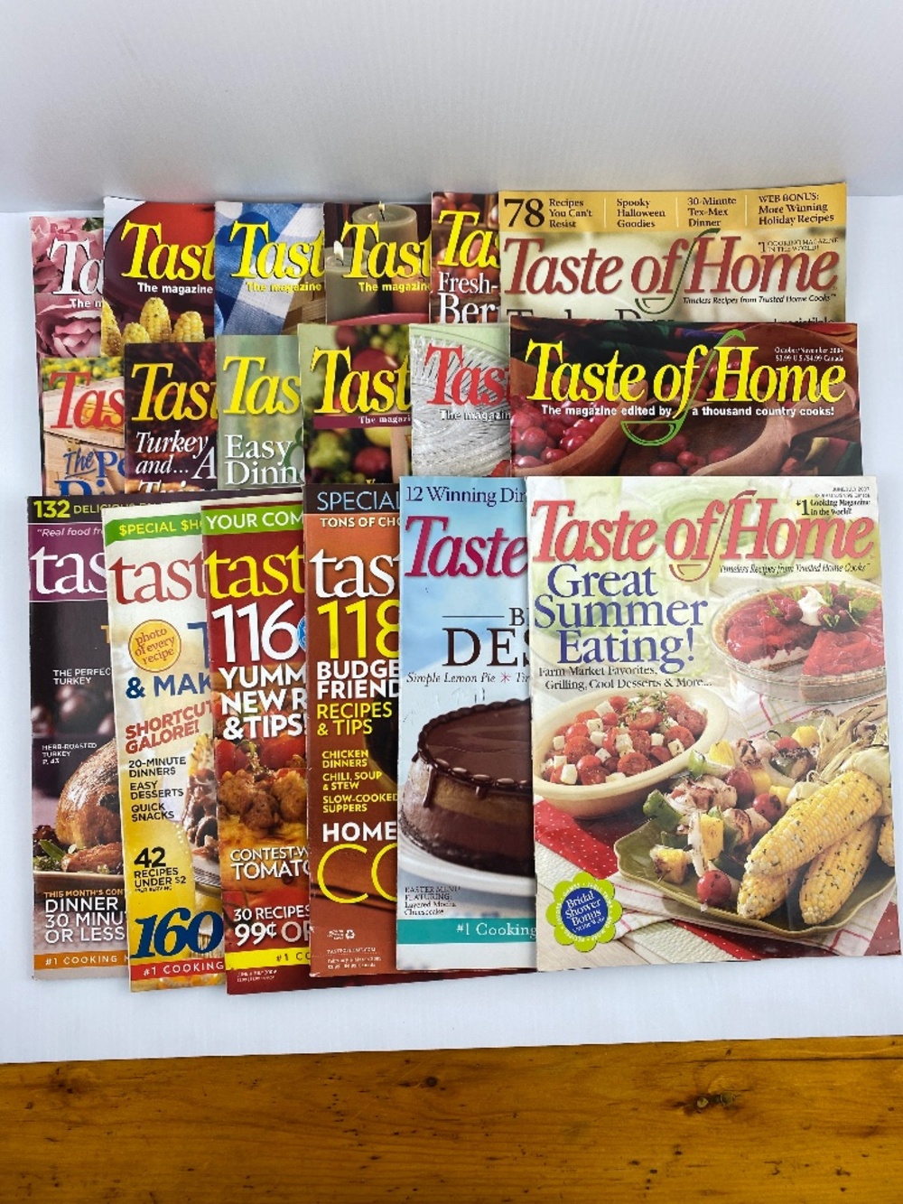 Taste of Home Magazines Lot of 18 2003-2009 Cooking Recipe Magazines